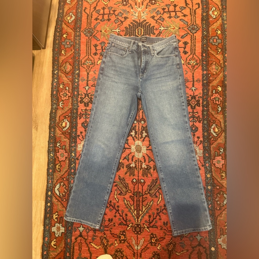 J Crew Classic High-Rise Straight Leg Jeans